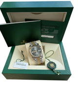 Rolex Datejust 41mm Steel Yellow Gold Steel Wimbledon Dial Mens Watch 126333