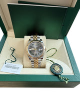 Rolex Datejust 41mm Steel Yellow Gold Steel Wimbledon Dial Mens Watch 126333