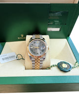 Rolex Datejust 41mm Steel Yellow Gold Steel Wimbledon Dial Mens Watch 126333