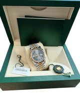 Rolex Datejust 41mm Steel Yellow Gold Steel Wimbledon Dial Mens Watch 126333