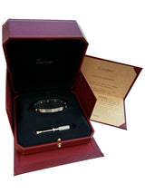 Cartier Love Bracelet 10 Diamonds Classic Model 18K White Gold Bangle