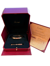 Cartier Love Bracelet 18K Rose Gold Size 16 With Screwdriver