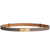 Hermes Kelly 18 Epsom Calfskin Leather with Kelly Buckle Belt Yellow Gold Plated
