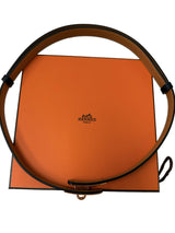 Hermes Kelly 18 Noir Epsom Calfskin Leather with Kelly Buckle Belt Rose Gold