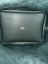 Hermes Picotin Lock Taurillon Clemence Leather Handbag With Palladium Hardware