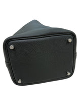 Hermes Picotin Lock Taurillon Clemence Leather Handbag With Palladium Hardware