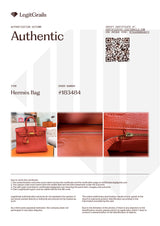 Hermes Birkin 25 Orange Poppy Togo Leather Turn-Lock Closure With Gold Hardware