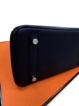 Hermès Birkin 25 Bleu Nuit Togo Leather With Palladium Hardware