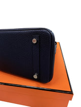 Hermès Birkin 25 Bleu Nuit Togo Leather With Palladium Hardware