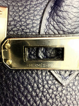 Hermès Birkin 25 Bleu Nuit Togo Leather With Palladium Hardware