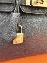 Hermès Birkin 25 Bleu Nuit Togo Leather With Palladium Hardware