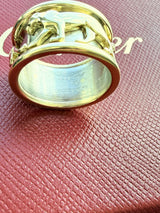 Cartier Panther Ring in 18 Karat White Yellow Gold Band
