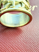 Cartier Panther Ring in 18 Karat White Yellow Gold Band