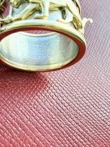 Cartier Panther Ring in 18 Karat White Yellow Gold Band