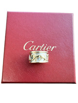 Cartier Panther Ring in 18 Karat White Yellow Gold Band