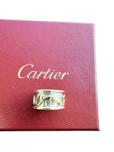 Cartier Panther Ring in 18 Karat White Yellow Gold Band