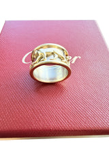 Cartier Panther Ring in 18 Karat White Yellow Gold Band