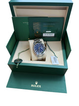 Rolex Datejust 41mm Blue Dial Smooth Bezel Oyster Bracelet Steel Watch 126300