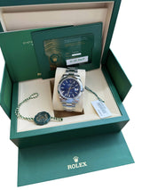 Rolex Datejust 41mm Blue Dial Smooth Bezel Oyster Bracelet Steel Watch 126300