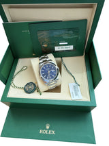 Rolex Datejust 41mm Blue Dial Smooth Bezel Oyster Bracelet Steel Watch 126300