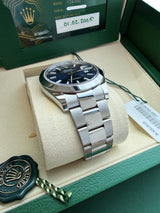 Rolex Datejust 41mm Blue Dial Smooth Bezel Oyster Bracelet Steel Watch 126300