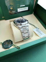 Rolex Datejust 41mm Blue Dial Smooth Bezel Oyster Bracelet Steel Watch 126300
