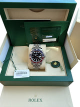 Rolex GMT Master II Steel Blue Red Pepsi Bezel Jubilee Bracelet Watch 126710BLRO