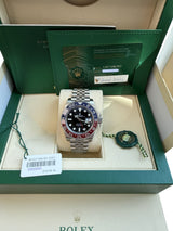 Rolex GMT Master II Steel Blue Red Pepsi Bezel Jubilee Bracelet Watch 126710BLRO