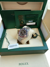 Rolex GMT Master II Steel Blue Red Pepsi Bezel Jubilee Bracelet Watch 126710BLRO