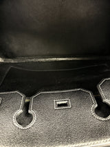 Hermès Birkin 35 Black De Coromandel Chevre Leather With Gold Hardware