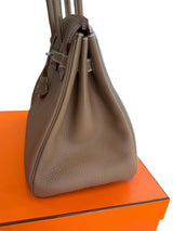 Hermès Birkin 35 Etoupe Togo Leather With Palladium Hardware Handbag
