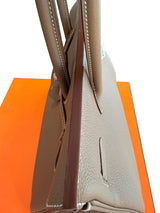 Hermès Birkin 35 Etoupe Togo Leather With Palladium Hardware Handbag