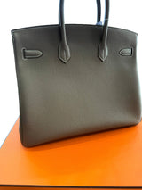 Hermès Birkin 35 Etoupe Togo Leather With Palladium Hardware Handbag