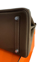 Hermès Birkin 35 Etoupe Togo Leather With Palladium Hardware Handbag