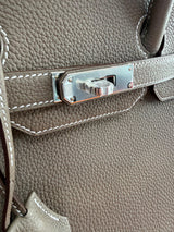 Hermès Birkin 35 Etoupe Togo Leather With Palladium Hardware Handbag