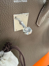 Hermès Birkin 35 Etoupe Togo Leather With Palladium Hardware Handbag
