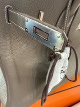 Hermès Birkin 35 Etoupe Togo Leather With Palladium Hardware Handbag