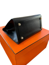 Hermès Birkin 30 Sellier Black Madame Leather With Gold Hardware Handbag