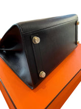 Hermès Birkin 30 Sellier Black Madame Leather With Gold Hardware Handbag