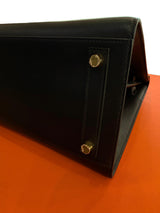 Hermès Birkin 30 Sellier Black Madame Leather With Gold Hardware Handbag