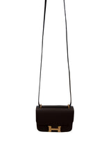 Hermes Mini Constance 18 Cross Body Gris Meyer Epsom Leather With Gold Hardware