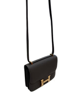 Hermes Mini Constance 18 Cross Body Gris Meyer Epsom Leather With Gold Hardware