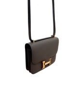 Hermes Mini Constance 18 Cross Body Gris Meyer Epsom Leather With Gold Hardware