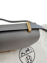 Hermes Mini Constance 18 Cross Body Gris Meyer Epsom Leather With Gold Hardware