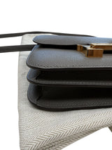 Hermes Mini Constance 18 Cross Body Gris Meyer Epsom Leather With Gold Hardware