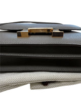 Hermes Mini Constance 18 Cross Body Gris Meyer Epsom Leather With Gold Hardware