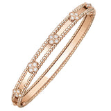 Van Cleef & Arpels Perlee Sweet Clovers Bracelet Small Model 18K Rose Gold