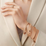Van Cleef & Arpels Perlee Sweet Clovers Bracelet Small Model 18K Rose Gold