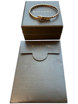 Bulgari Serpenti Viper One-Coil Bracelet With Pave Diamonds 18K Rose Gold