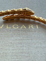 Bulgari Serpenti Viper One-Coil Bracelet With Pave Diamonds 18K Rose Gold